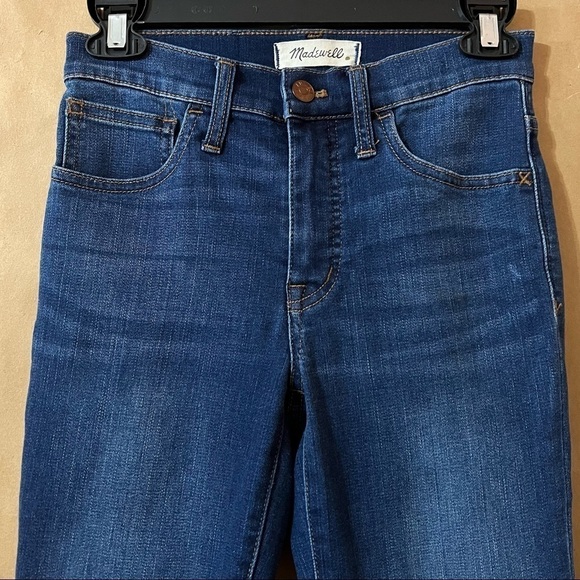 Madewell | Roadtripper Jeans in Jansen Wash High Rise Skinny Denim Jeans Size 24 - Picture 6 of 13